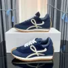 Elies schoenontwerper Casual flow loper echt lederen suede comfortabele joggingschoenen mannen nylon ademende rubber zool sneakers de beste kwaliteit s comfort