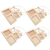 Frames 4 Pcs Crismistmas Decor DIY Picture Frame Love Household Hollow Wooden Po White Base