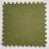 Carpets 10pcs / lot Soft Velvet Kids Carpet Baby Play Play Green Children's Room Rugs Toys Eva Foam Puzzle interlock Tiles