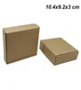 Brown 30pcslot 104x92x3 cm Kraft Paper Wedding Boxes for Ornament Jewelry Wrap Cookie Cardboard Handmade Soap Candy Storage Pac7127990