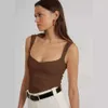 2024 New Temperament Commuting Intellectual Style Collar Backless Bottom Tank Y2K Slim Fit Sleeveless Top Women's Summer F51423