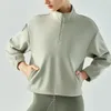 Al Yoga Sweatwear с длинными рукавами. Клоловые костюмы. Пуловые ветропроницаемый мам -шейный свитер.