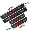 Naklejki samochodowe 4PCS Włókno z włókna węglowego Paska Paska Auto Door Drzwi do VW Golf 5 6 7 8 GTI Polo Mk6 R Mk7 Mk4 5 Akcesoria samochodowe T240513