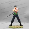 Action Toy Figures Anime El Zoro Vs Dracule Mihawk Figure One Piece Figures Black Roronoa Zoro Statue GK Sit