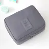 Sacs de cosmétique Organisateur de maquillage Voyage Sac de toilette multifonction femme noire zip pochette petite case à la mode