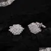 O cuff links abancho os abotoaduras de rombus com embutido de diamante Um acessório exclusivo para mostrar personagem masculino e sabor requintado dh2sq