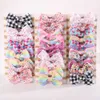 Hair Accessories 10pcs/set Cute Girls Rainbow Hair Band Kids Baby Hair Accessories Sweet Print Headbands for Newborn Wholesale Headwear Gift