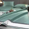 1800D carbon fiber cooling mat for bed ice fiber sleep nude summer mat and pillowcase cooling bed sheet set silk 240513