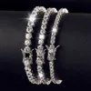 Juncheng Gra VVS Moisanite S925 925 STERLING Silver 10k 14K 18K Bracelet de tennis à chaîne plaquée or pour hommes Diamond pour hommes