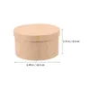 Present Wrap Diy Kraft Paper Box Cupcake Boxes Wrapping For Presents Dessert Containrar med lock runt Floral