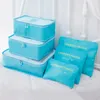 Storage Bags 6PCS/set Travel Organizer Bag Set For Clothes Tidy Wardrobe Suitcase Pouch Cube Case Shoes Packing