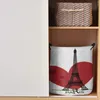 Laundry Bags Love Paris Tower Foldable Basket Large Capacity Hamper Clothes Storage Organizer Kid Toy Sundries Bag