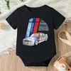 Rompers DTM 1992 Racing stampato aderente aderente a maniche corte a maniche corta Abbigliamento neonato da cartone animato bambino e ragazza abbigliamento salta