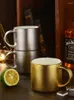 Mokken Creative Frosted Ceramic Mug Coffee Cup Lepel Water Milk Hoge capaciteit TEA feest Drink Home Drinkware Decoratie