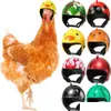 Small Animal Supplies 1Pc Chicken Helmet Pet Hard Hat Bird Quail Pigeon Headgear Diy Cartoon Character Drop Delivery Home Garden Dhune