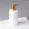 Flytande tvål dispenser marmor badrum schampo duschgel flaska guld 304 sus press typ huvud för ktv skönhetssalong bad hårdvara