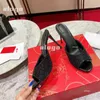 Designer Pumps Talons femme High Heel Robe Shoes Red Shiny Bottoms 10cm Luxury Brand Pumps Summer avec Box 34-44