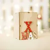 Box Tree Creative Cadeau Kerst houten brief Elk kandelaar kandelaar tafellamp voor theelichtecoratie 7x9cm stick