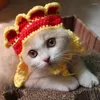 Hundkläder Pet Cat Stretch Knit Hat Delicate Puppy Party Wedding Dress Decoration Halloween Supplies
