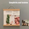 Frames 4Pcs Wood Magnetic Poster Hanger Natural Frame Painting Po Canvas Wall Art Craft