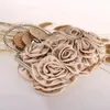 Sacs de rangement Femmes Filles Silk Rose Flower Handsbag Wedding Bridal Embrayage Bag de la chaîne de métal Épaule de la chaîne de cross-body