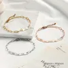 MignonandMignon flera namn Charm Armband för vänskap Mothers Day Gift Couples Namn Anpassad graverad personlig -p-1br-W