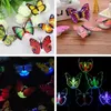 Table Lamps 50 Pieces LED Butterfly Night Light 3D Stereo Simulation Wall Stickers Decorative For Home Decor