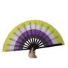 Fans portant à la main LGBT Fan arc-en-ciel pliant coloré pour femmes hommes Pride Party Decoration Music Festival Events Dance Rave Supplies