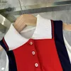 Top Baby Jirt Summer Princess Robe Taille 100-160 cm Kids Designer Clother Multi Color Splicing Design Girls Partydress 24Pril