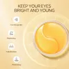 2024 Laikou Golden Snail Eye Mask 50 Pieces Coins oculaires hydratants hydratants et masques oculaires nourrissants 240514