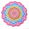 Couvrette de plage hippie / serviette boho / Indien de table ronde bohemienne décor de Mandala / Mat de yoga Méditation 58 "2.3