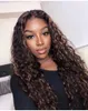 wholesale360 degree full lace wig bone straight 13x4European and American long curly wigs African small curly wigs mixed color chemical fiber headgear
