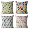 Kissen Bohemian Style Federpfeile Abdeckung für Sofa Home Decor Throw Pillowcase Print Geometrische Hülle Leinen 45 45 cm