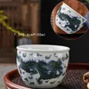 Cups Saucers Dragon Ceramic Tea Cup Handpainted Porcelain Teacups Drinkware