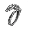 Cluster Rings Vintage Crocodile Ring For Men Jewelry Adjustable Personality Male Index Finger Relief Animal Pattern Hand Accessories