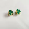 Brooches Wholesale 500pcs/alot St. Patrick's Day Clover Lapel Pin Brooch Three-leaf Pins Irish Holiday Gifts