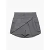 Модные американские шорты с высокой талией Sports Y2K Fashion Brand Lace Up Multi Pocket Workwear Pants для женщин F51442