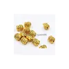 Alliage alliage 100pcs / lot Gold plaqué Bouddha Head Spaceer Perles Charmes pour bijoux DIY Fabriquant 10x8 mm Drop Livraison Dhdch Dhuim
