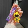 卸売バルクカーキーチェーンかわいいアニメキーチェーンチャーム怖い笑顔の動物人形カップル学生パーソナライズされたクリエイティブバレンタインデーギフトA89 DHL