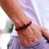 Charm Armband NEDER unika män reparmband dubbelskikt surf Braclet Homme tillbehör Lucky Fabic Braslet pojkvän Pulsera Roja Joyas Y240510