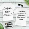 T-shirts T-shirts pour femmes Coton Custom Shirt à la fois imprimé latéral conception personnalisée personnalisée pour vous les t-shirts