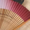 Party Favor Japanese Folding Fan Kimono Silk Män och kvinnors lilla blommor som snider Gradient Spanish