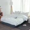 Zestawy pościeli Zestaw kołdry pokrowca bawełny solidna kołdra miękkie szary łóżka japońskie łóżko domowe super king size bielizny