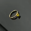 Pierścień mody dla kobiet projektantki biżuterii stylowe męskie luksusowe żółte klejnoty miodu Pierścień Weddna Jewillery 925 Srebrny rozmiar 5-9 -7