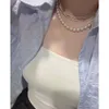 2024 Gypsophile 18K Gold Choker Femmes Baroque Pearl Collier Golden Chain Girls Girls Designer Collier personnalisé