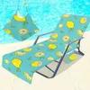 Chair Covers Beach Cover Holiday Garden Swimming Pool Lounger Chairs With Storage Pocket Summer Seaside Towel