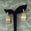 Designer de luxe Femmes Hoops Lettre de boucles d'oreilles en acier inoxydable 18k Gold Rose Girls C-letter Logo Grave boucles d'oreilles