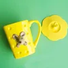 Tazze 3d simpatico cartone animato tazza di latte mouse tazza creativa cucina cucina cucina tazza di caffè con cucchiaio di coperchio per bambini regali per la casa bevande per la casa