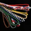 Collane di perline di perline Collana per perle in legno hip hop per maschili a catena in legno a catena lunga accessori per i regali da uomo D240514