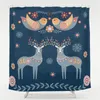 Shower Curtains Exotic Garden Night Curtain Nordic Winter Blue Sexy Mushroom Moth Forest Bathroom Decor With Hooks